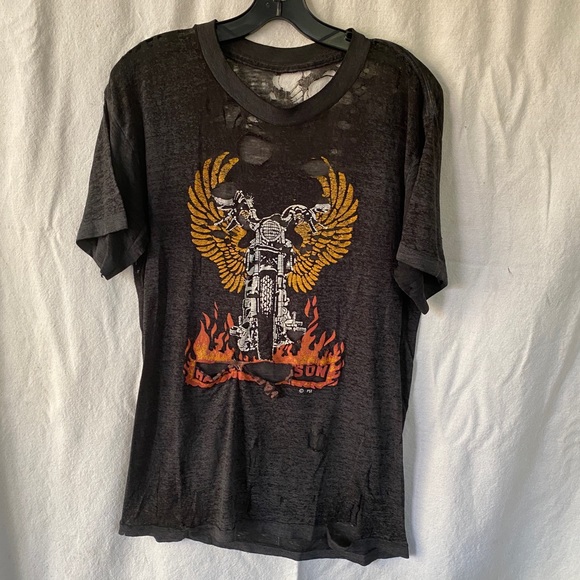 VINTAGE HARLEY DAVIDSON DESTROYED TEE